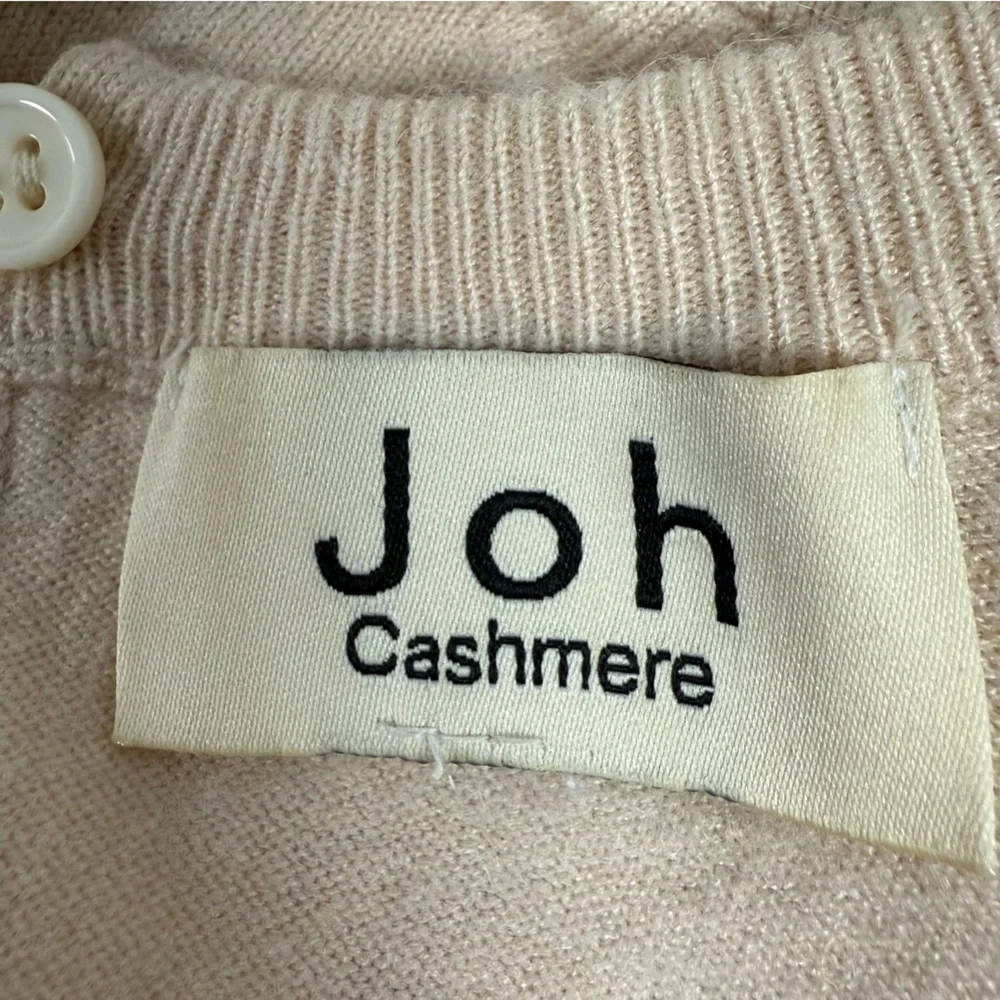 Joh Cashmere Blend Sweater Sally With Feathers (missing tags) Small Ecru *read